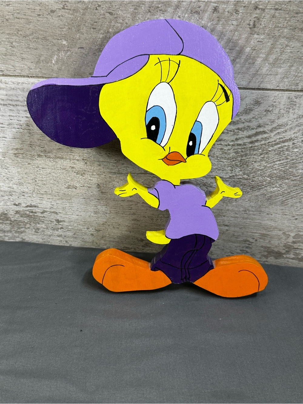 VTG 90s Style Tweety Bird Wooden Cutout Art Hip Hop Streetwear Decor
